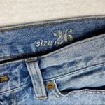 J.Crew Cotton Printed Indigo Denim Cutoff Shorts Photo 3