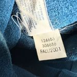 Vintage Y2K Old Navy Suede Leather Purse Blue Teal 11"x9.75" Photo 7