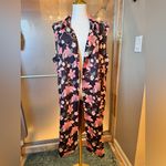 Kate & Mallory Sleeveless Floral Midi Wrap Dress - Pink & Black Photo 5