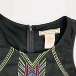 Flying Tomato Black Geometric Tribal Sleeveless Shift Dress Photo 2