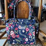 Jujube Navy Blue Floral Be Classy Tote Bag Crossbody Bag Photo 0
