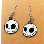 JACK  Skellington Face Dangle Earrings New Photo 0