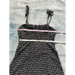 LA Hearts PacSun  Black White Daisy Floral Tie Spaghetti Strap Mini Dress Medium Photo 8
