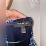 Lane Bryant  women’s plus size 22/24 blue off the shoulder paisley maxi dress Photo 2