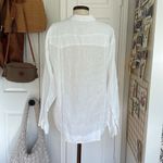 Women’s Cubavera linen pocket front shirt White Size XL Photo 8