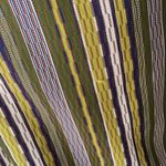 Vintage Jill Houser Green White Striped Trench Coat Size M Photo 9