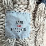 Jane And Bleecker Sherpa Fleece Lined Cable Knit Slipper Socks NWOT NAVY/Gray Photo 4