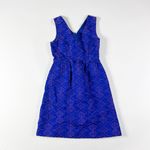 Maeve  Anthropologie Averie Textured Ikat Print Sleeveless Fit Flare Midi Dress 0 Photo 0