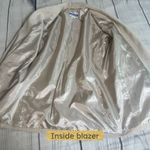 Pendleton Vtg Linen Mix Blazer Jacket 6 Beige Country Western Office Capsule USA Photo 9