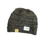 C.C Trendy Warm Chunky Soft Stretch Cable Knit Beanie Skully black speckled Photo 5
