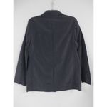 Womens Emanuel Ungaro Linen Blend Blazer Jacket Slate Blue Shimmer S NWT $265 Photo 3