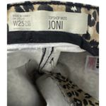 Topshop Moto Joni Crop Pants Size 25 Leopard Print Stretch Denim Photo 4