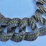 Heidi Daus Multicolor Swarovski Crystal Pavé Link Bracelet Photo 9