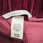 Victoria's Secret Purple Velvet Pajama Shorts with Ruffle Trim Photo 3