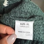 Dokotoo Women's Green Striped Knitted Long Sleeve Pullover Sweater Size XL Photo 7