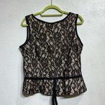 Ultra Dress Black Lace Sleeveless Blouse Sz 14 Photo 0