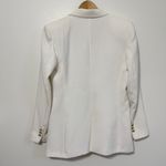 ZARA  White Blazer Size Medium Gold Button Double Breasted Photo 7