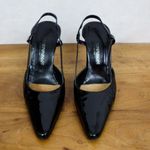 Emporio Armani Black Patent Leather Strappy Italian Made High Heels Size 37.5 Photo 7