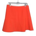 J.Crew  Neon Vibrant Orange Women's Skater Skirt Bright Size 10 Photo 0
