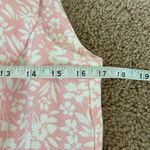 Van Heusen  Cotton Square Neck Sleeveless Shift Dress (Sz 8) Pink & White Floral Photo 7