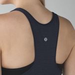 Lululemon Womens Scoop Neck Tunic Tank Top No Size Striped Blue Racerback Gym Photo 6