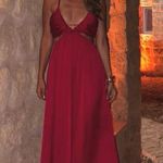 ZARA  dress maxi boho pleated satin flowy summer vacation wedding evening Photo 8