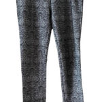 Michael Kors Michael Kors Black Gray Patterned Stretch Jeggings Slim Fit Pull-On Pants Photo 0