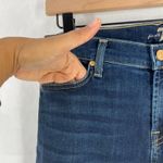 7 For All Mankind Jeans Womens 29 Blue Whiskering Denim Cotton Stretch Mid Rise Photo 2