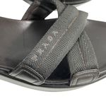 Prada  Black Crisscross Nylon Platform Sandal Sz EU 39 US 9 Chunky‎ Y2K Vintage Photo 5