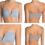 Free People  Sierra Light Blue Swiss-dot Bandeau Bra, Size L - NWT! Photo 3
