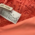 Ella Moss  orange peach crochet one-piece swimsuit size M Photo 7