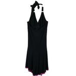 Taboo Vintage 90s  Black Babydoll Asymmetrical Halter Dress Photo 4