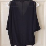 Tobi Black cold shoulder top Photo 2