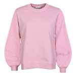 Ganni  Software Puff Sleeve Sweet Lilac Rose Pink Sweatshirt Photo 8