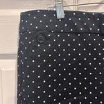 Loft Marisa Skinny Ankle Pants Black White Polka Dot Womens Size 14 Career Photo 1