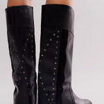 Free People NWOB  Lola Tall Leather Boots in Black Photo 0