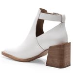 Free People Brady Buckle Booties in White, Size 38.5, New in Box Photo 3