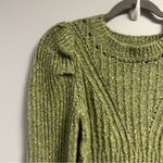 525 America Sweater Pointelle Knit Wool Blend Pear Green Sweater S NWT Revolve Photo 5