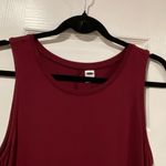 Old Navy NWT Luxe Size S Burgundy Scoop Neck Soft Flowy Stretch Tunic Tank Top Photo 1