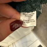 Skies Are Blue  Cozy Dark Green Button-Up 3/4 Length Long Cardigan Photo 4