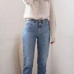 Everlane The Relaxed Straight Jeans Light Wash Cropped Length Capri Womens 23 Photo 0