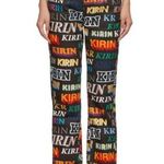 Kirin by Peggy Gou | Multicolor Typo Jeans Straight Leg Black Size 25 Photo 0