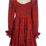 Patrons of Peace Boho Fairy Fall Dress Small Orange Festival Cottage Peasant Photo 0