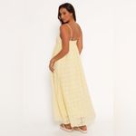 Petal and Pup Alyah Maxi Dress size Large yellow eyelet lace Photo 3