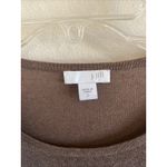 J Jill Brown Linen Viscose Vneck Sheer Resort Dress Swim Coverup Womens Small Photo 3