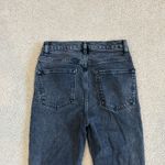 Reformation  Yuma Wash Black High Waisted Straight Button Fly Jeans Size 28 Photo 4