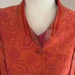 Bella Canvas Canvasbacks Orange Cropped Blazer with Tailored Fit Sz 6 Photo 1