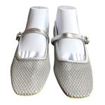 Dolce Vita Rodni Mesh Mary Jane Flats Silver Balletcore Fairy Luxury Career 9.5 Photo 4