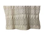 Vintage Pariseanne knitwear lace cream tank top Sz M based on PTP 18" Size M Photo 5