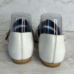 Anthropologie ALL BLACK Anthro Shoes Woman white Jungle Band D'Orsay Leather Pointed Flats 6 Photo 6